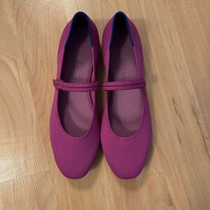 Rothy's Mary Jane Flats with Blue Accents - NEVER WORN